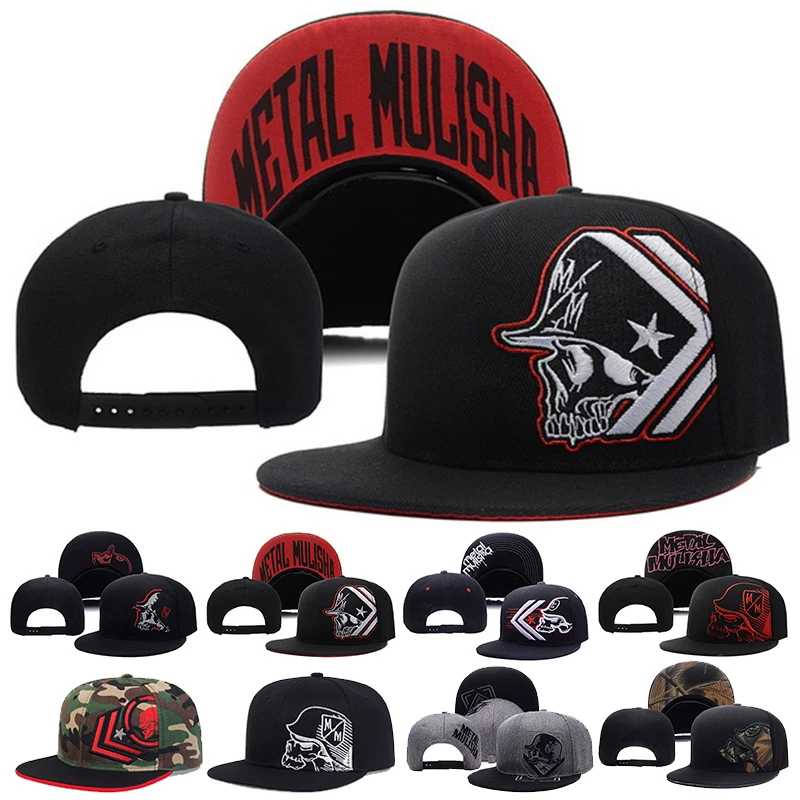 Snapback Hat Flat - ユニセックススケルトン刺繍野球帽女性アウトドアスポーツフラット帽子男性ファッション男性ヒップホップスナップバックキャップ日焼け止め帽子
