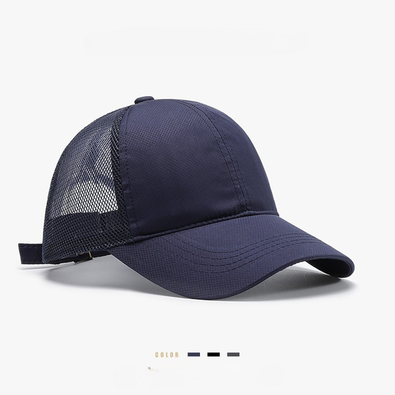 Dad Hat Cotton - 夏用ユニセックスキャップ カジュアル無地メッシュ野球帽 調節可能なスナップバックハット 男女兼用 ヒップホップ トラッカーキャップ