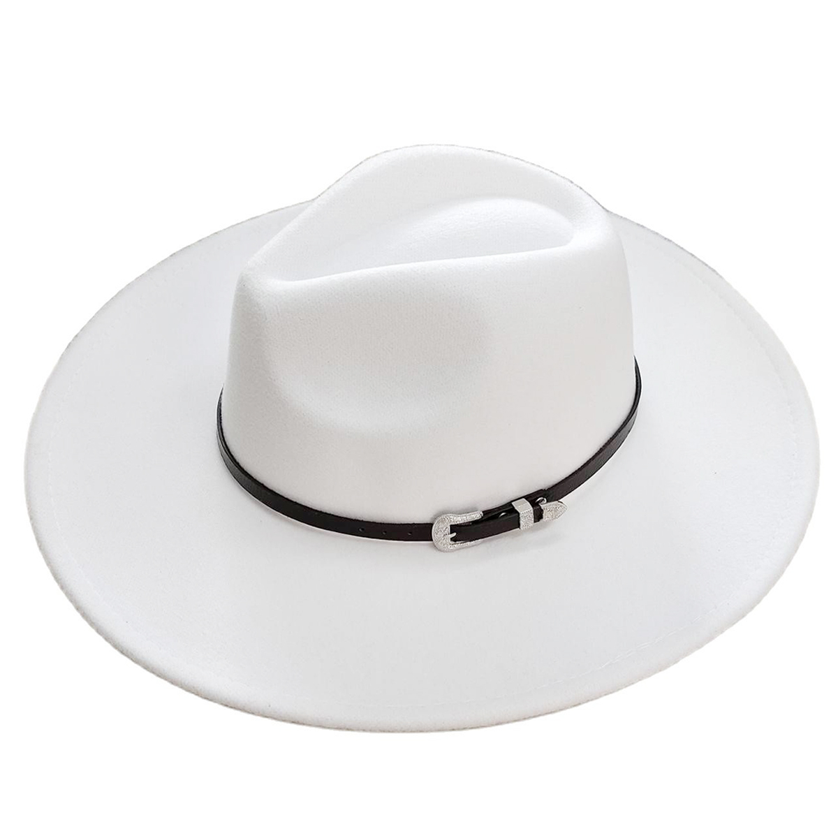 Fedora Hat Wool - クラシックフェルトフェドーラ帽子男性女性英国ヴィンテージスタイル帽子ゴールドベルトアクセサリーパナマジャズ大きなつば帽子秋冬