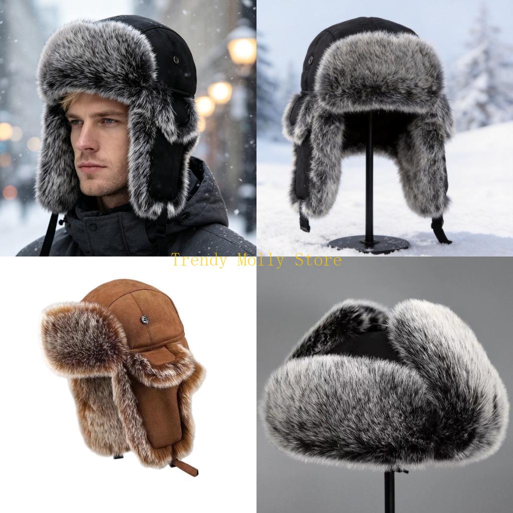 Winter Trapper Hat - N5KB 耳を完全に覆い、パッド入りのトラッパーの快適さを備えた寒冷地用ウィンターハット