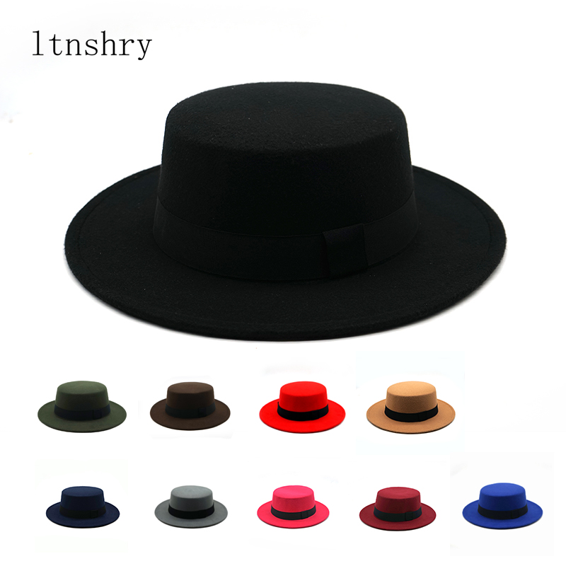 Fedora Hat Wool - 男性と女性のためのイミテーションウールの帽子,冬,秋,ジャズ,ヨーロッパ,アメリカ