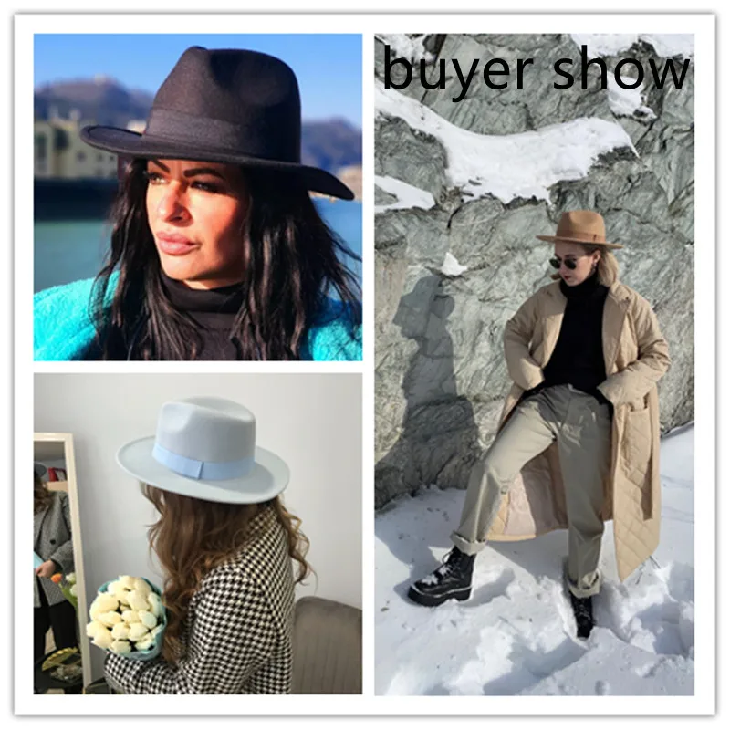 フェドーラハット レディース 冬用帽子 リボンバンド付き メ - Fedora Hat Wool のレビューと価格