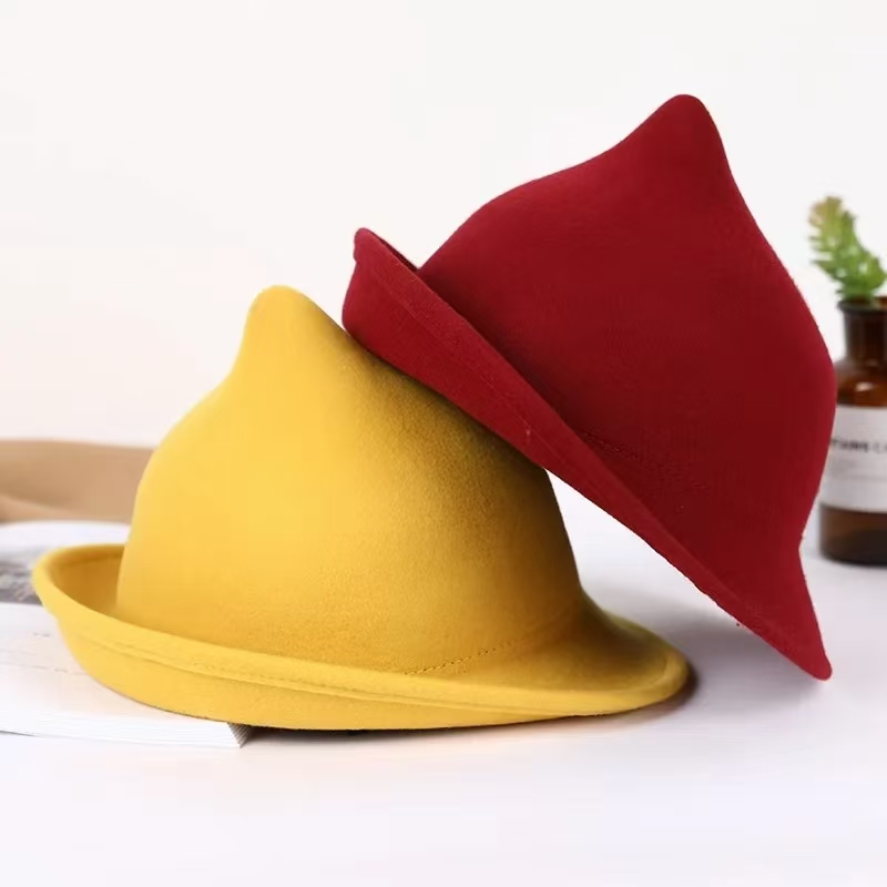 2025 100% ウール現代魔女帽子ハロウィン冬厚く暖かい - Fedora Hat Wool のレビューと価格