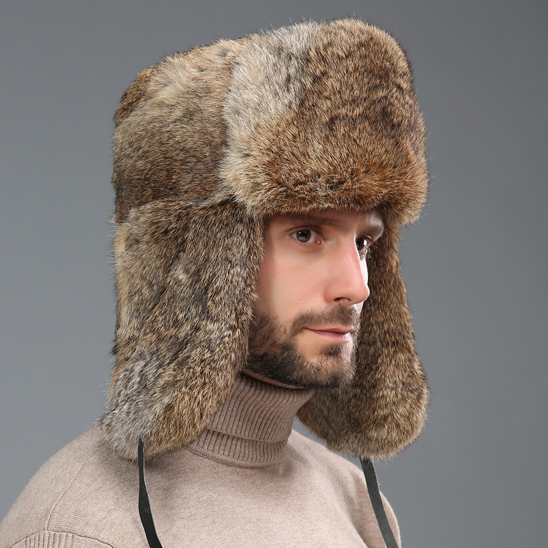 暖かいロシア風ウシャンカボンバーハット、耳当て付きトラッパー - Trapper Hat Ear Flap のレビューと価格