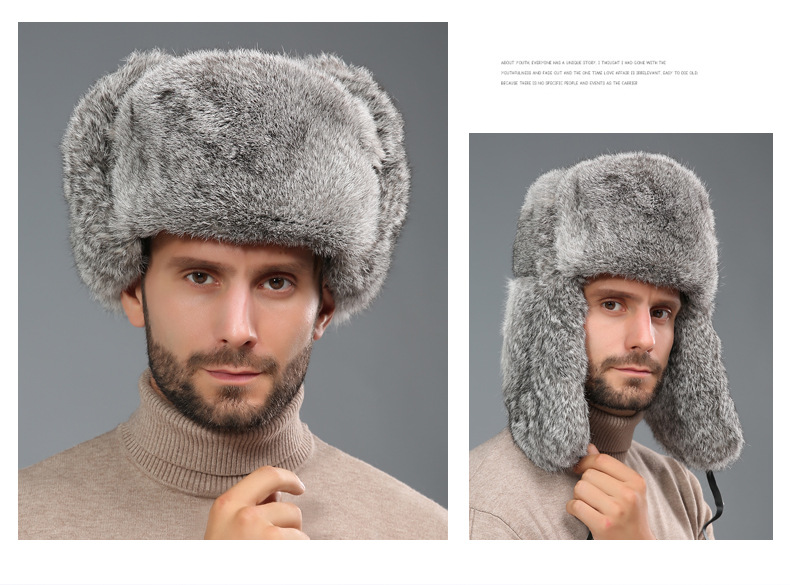暖かいロシア風ウシャンカボンバーハット、耳当て付きトラッパー - Trapper Hat Ear Flap のレビューと価格