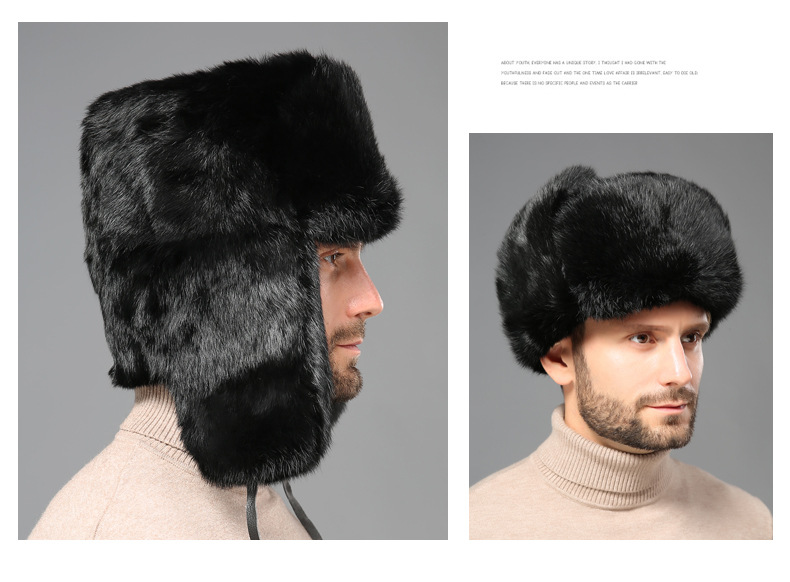 暖かいロシア風ウシャンカボンバーハット、耳当て付きトラッパー - Trapper Hat Ear Flap のレビューと価格
