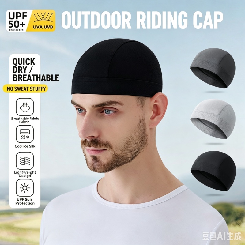 サイクリング用ヘルメットライナー汗吸収帽子男性女性速乾性通気 - Skull Cap Helmet Liner のレビューと価格