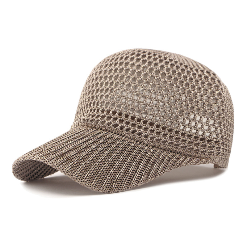 メンズ・レディース兼用 通気性メッシュ野球帽 軽量中空ニット - Baseball Cap Structured のレビューと価格