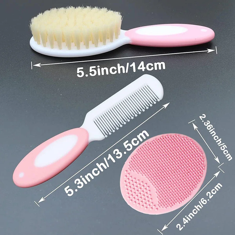 新生児と幼児のためのヘアブラシのセット,柔らかい毛とシリコー - Swim Hat Silicone のレビューと価格
