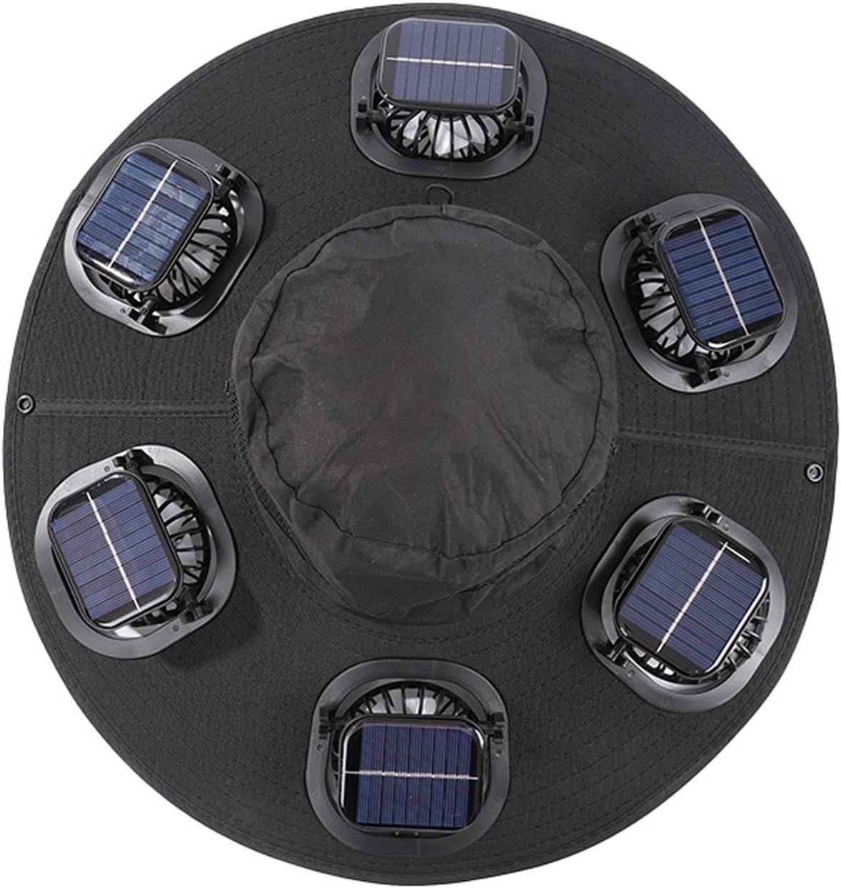 ホット6ファンソーラーファンハット通気性UVカットワイドブリ - Visor Sun Hat のレビューと価格