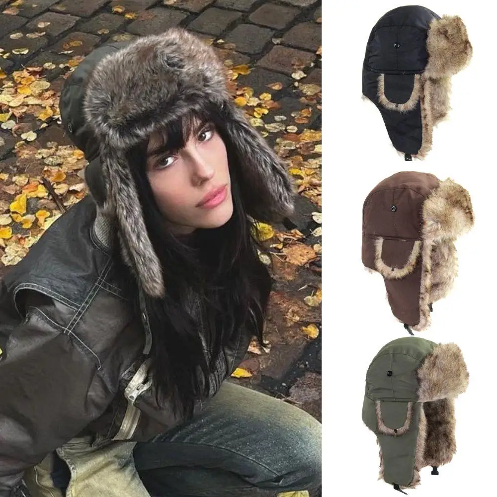 1PC 冬用トラッパー アビエイター トルーパー イヤーフラ - Trapper Hat Ear Flap のレビューと価格
