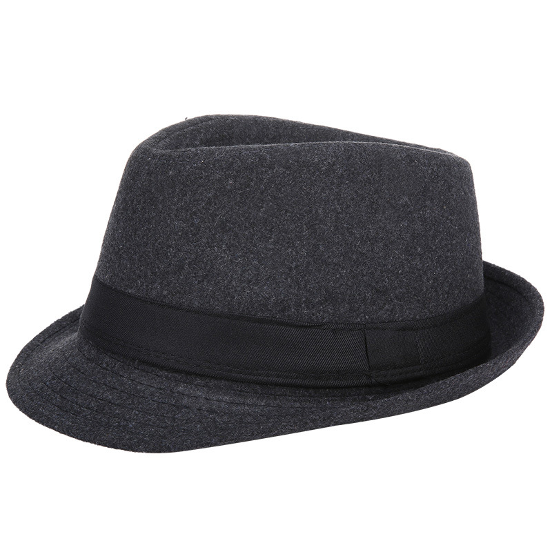 秋冬暖かいウール小さなフェドーラジャズハット男性用防寒デイリ - Fedora Hat Wool のレビューと価格