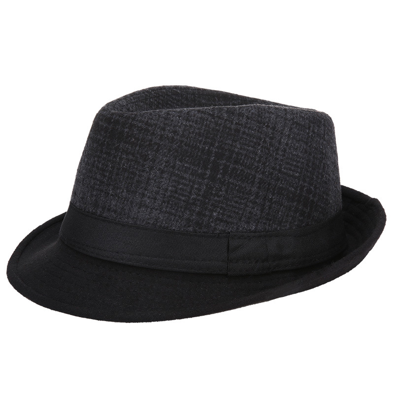 秋冬暖かいウール小さなフェドーラジャズハット男性用防寒デイリ - Fedora Hat Wool のレビューと価格