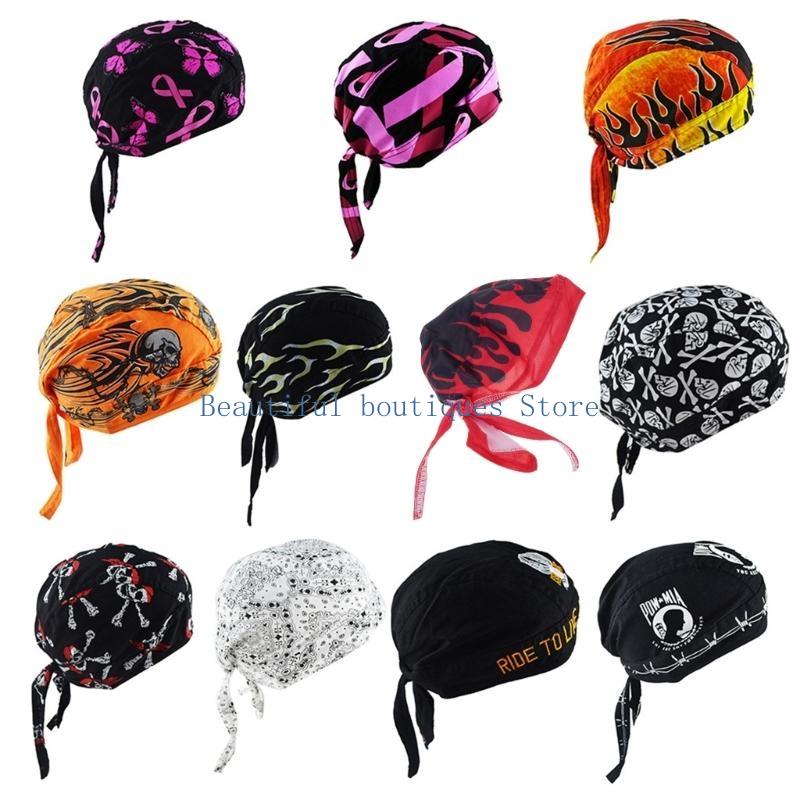 U4LF スカルキャップ海賊帽子サイクリングバンダナコットン - Skull Cap Helmet Liner のレビューと価格