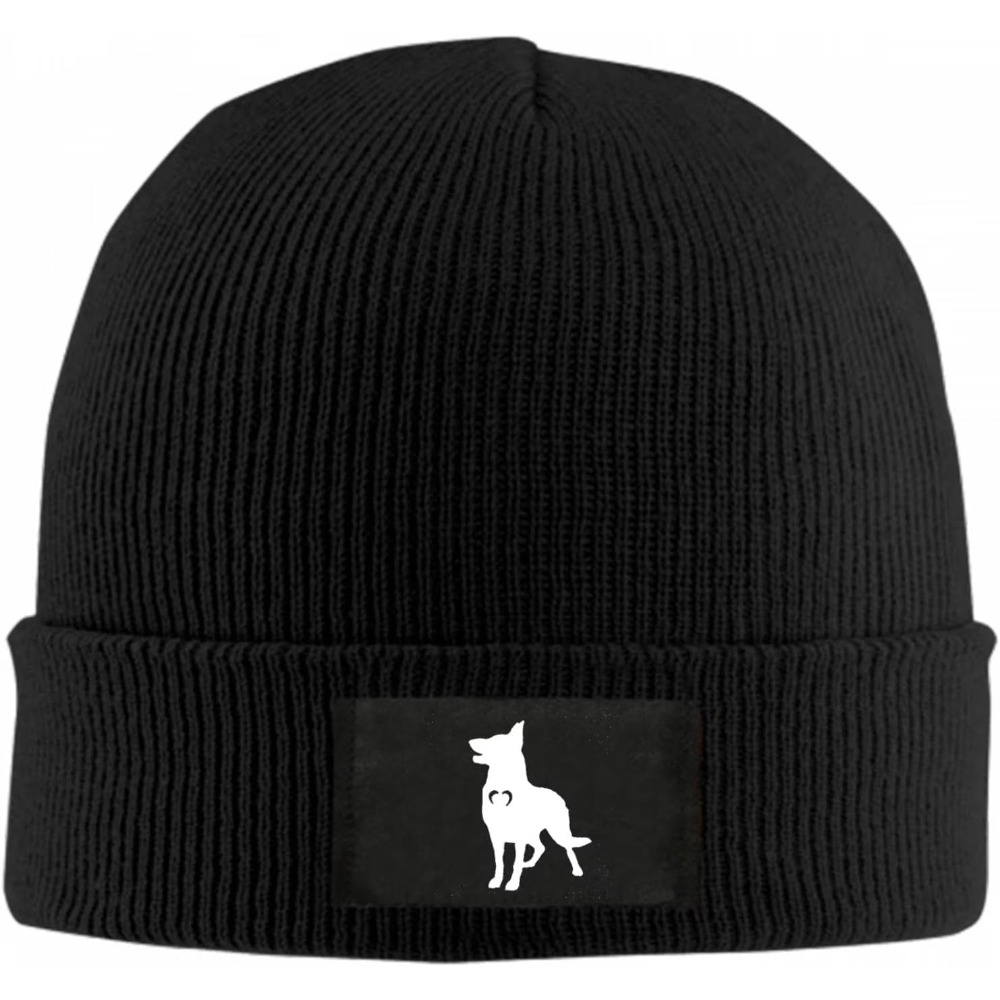 ハート柄のジャーマンシェパード柄ビーニー帽、男女兼用冬用帽子 - Beanie Cuffed Knit のレビューと価格