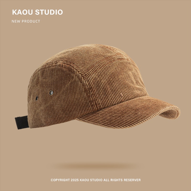 ユニセックス5パネルコーデュロイキャップ、無地野球帽、和風レ - Corduroy Cap 5 Panel のレビューと価格