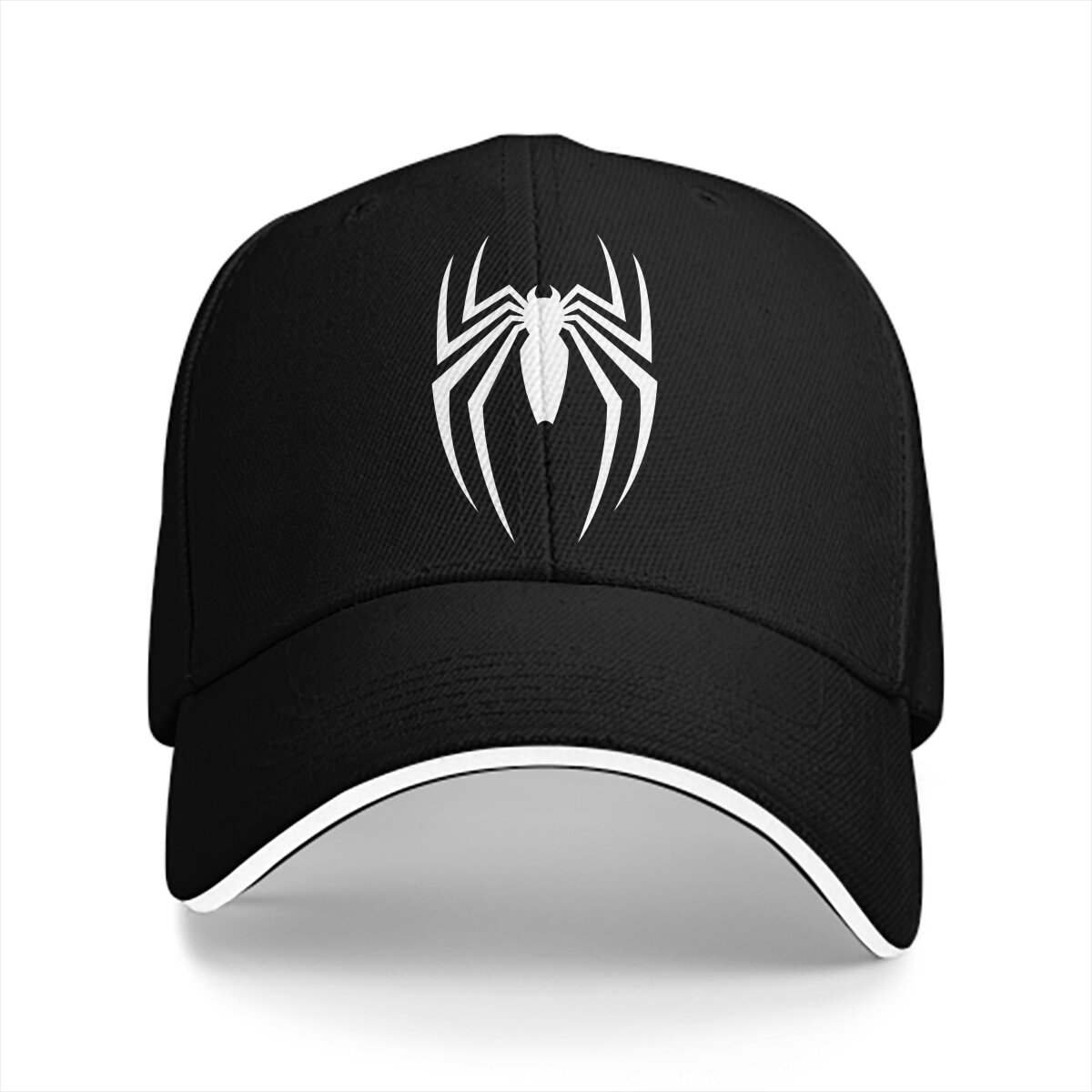 メンズウォッシュドベースボールキャップ、ホワイトスパイダーエ - Golf Cap Dad のレビューと価格