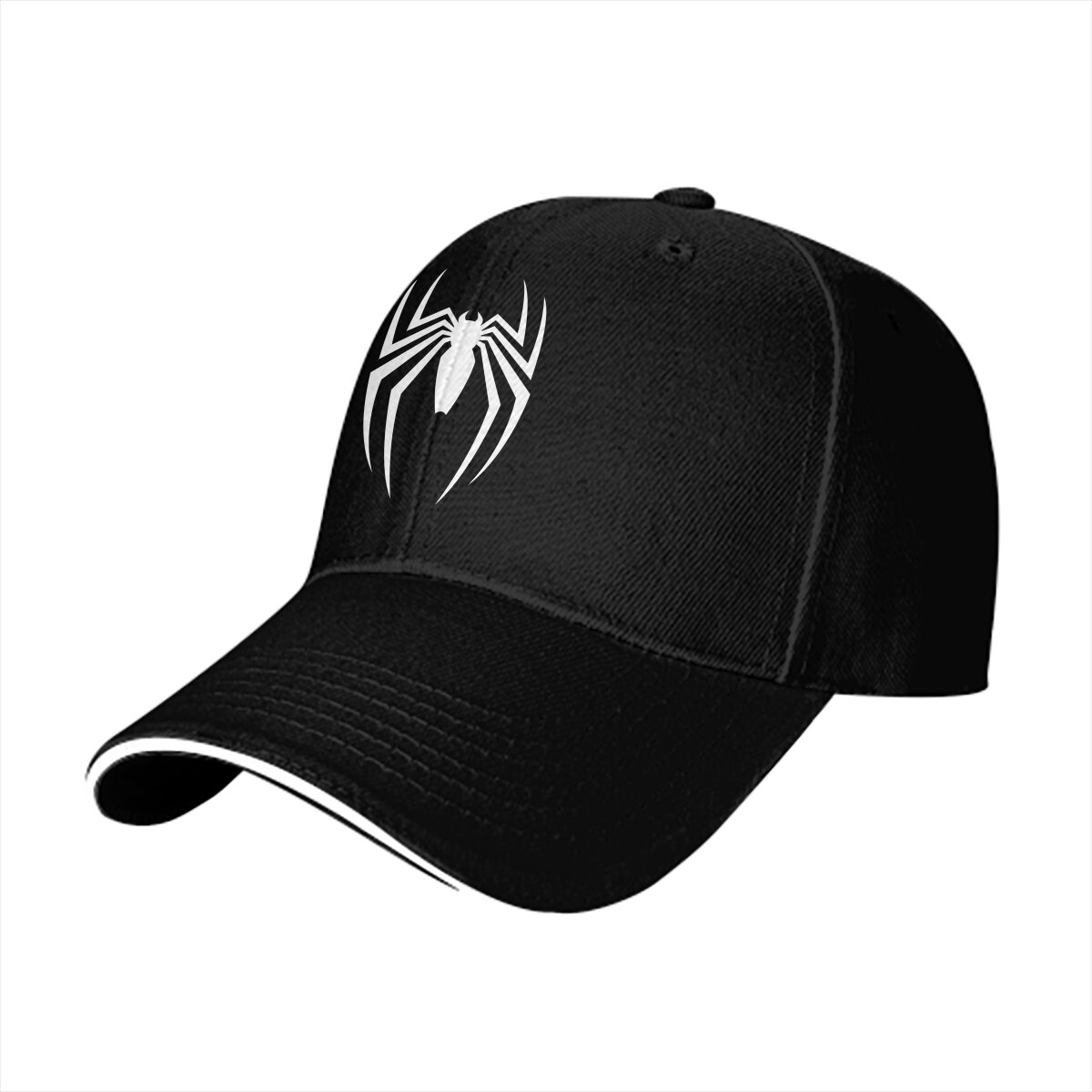 メンズウォッシュドベースボールキャップ、ホワイトスパイダーエ - Golf Cap Dad のレビューと価格