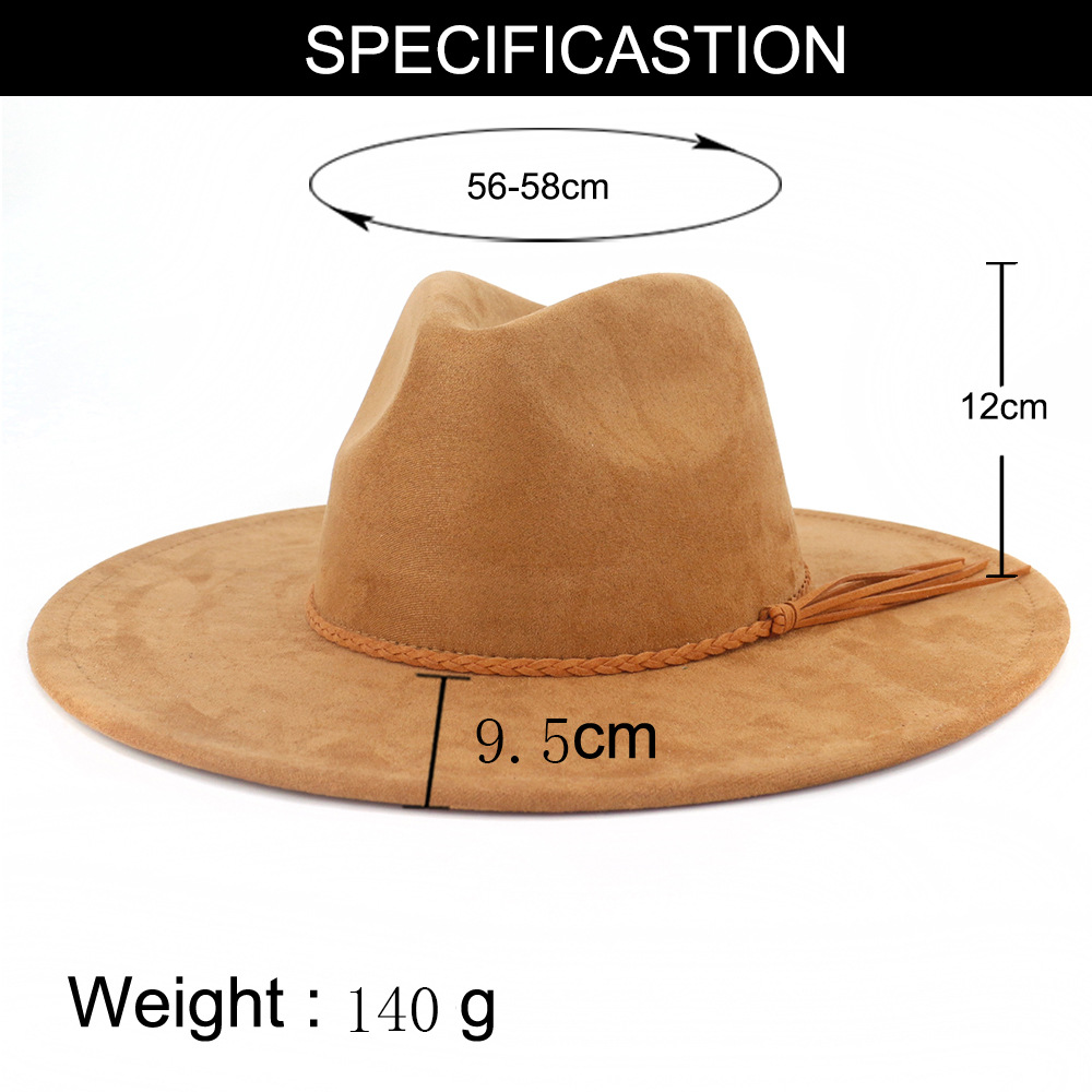 ヴィーガンスエードハット ティアドロップ型 9.5cm ワイ - Fedora Hat Wool のレビューと価格