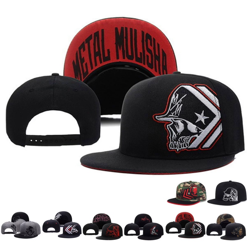 ユニセックススケルトン刺繍野球帽女性アウトドアスポーツフラッ - Snapback Hat Flat のレビューと価格