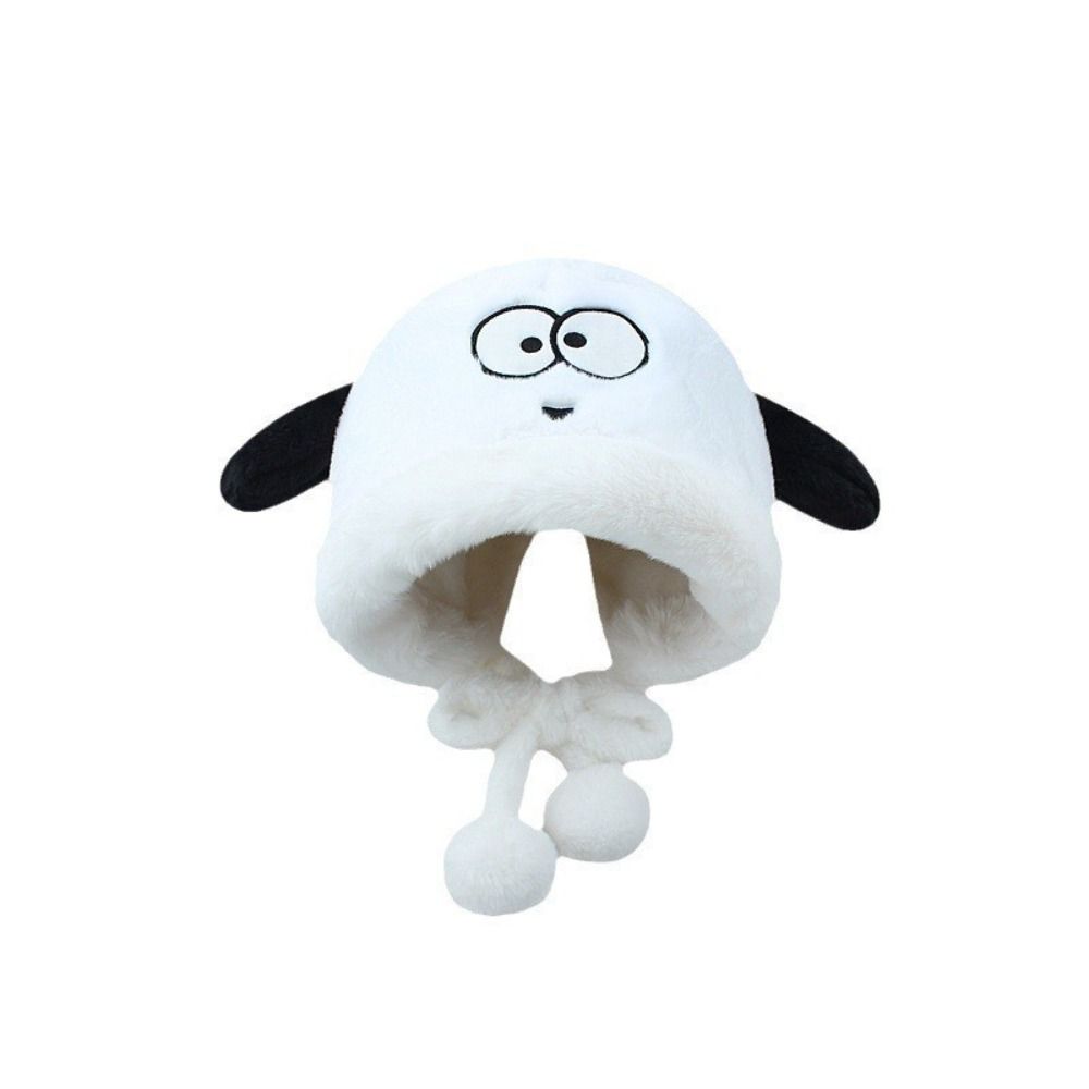 漫画風のかわいい犬耳付き女性用冬用帽子、耳保護用ふわふわイヤ - Beanie Cuffed Knit のレビューと価格