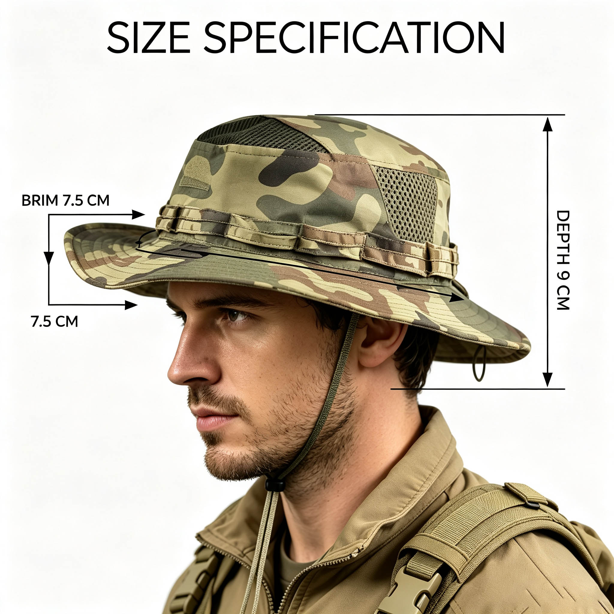 戦術的なブーニーハット メンズ 日焼け防止 広いつば付き フ - Boonie Hat Tactical のレビューと価格
