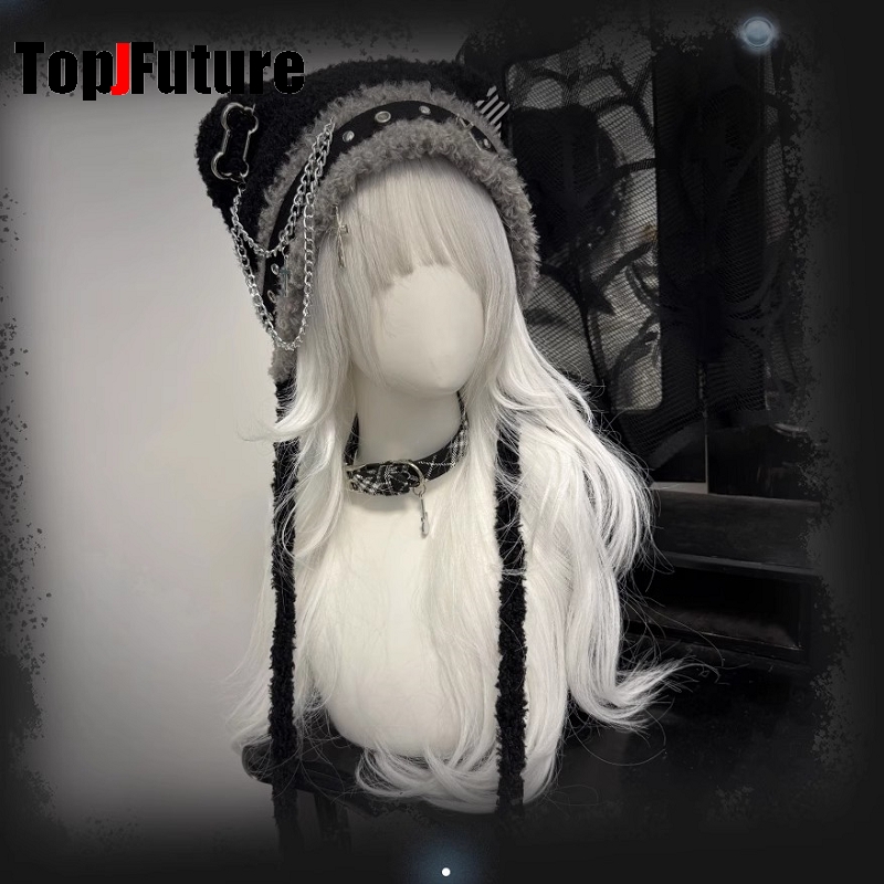 女性用 日本風 ハラジュク Y2K ガールズハット ゴシック - Winter Trapper Hat のレビューと価格