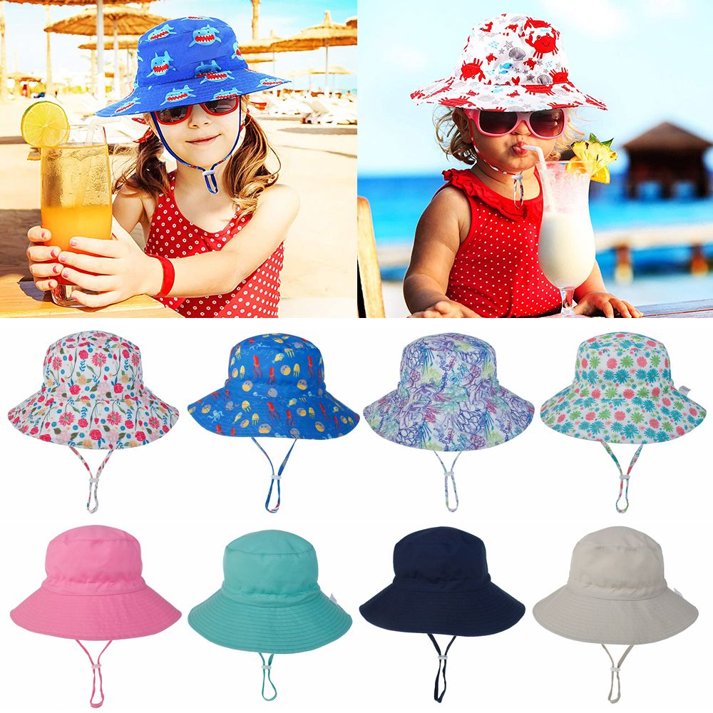 夏用 男の子 女の子 ネックイヤーカバー 水泳帽子 つば広ビ - Sun Hat Wide Brim のレビューと価格