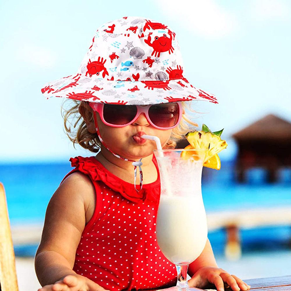 夏用 男の子 女の子 ネックイヤーカバー 水泳帽子 つば広ビ - Sun Hat Wide Brim のレビューと価格