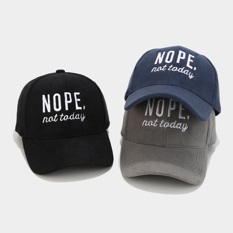 Nope Not Today 刺繍入りソフトプラッシュベース - Dad Hat Cotton のレビューと価格