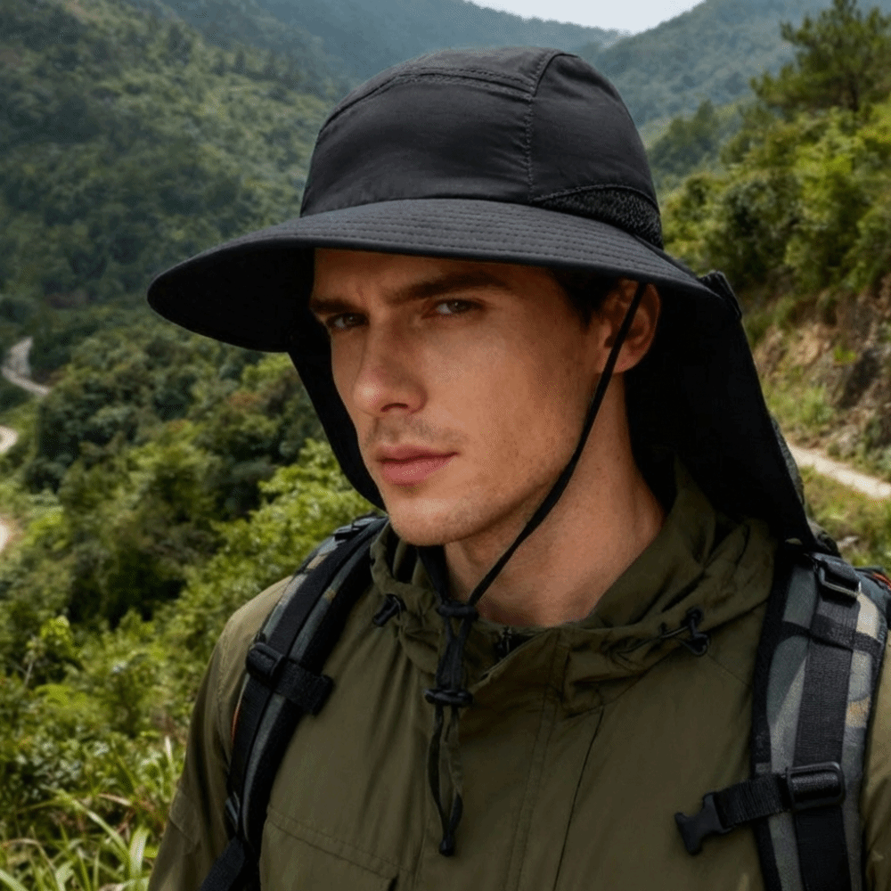 ファッションワイドブリムアウトドアサンハットネックフラップ付 - Sun Hat Wide Brim のレビューと価格