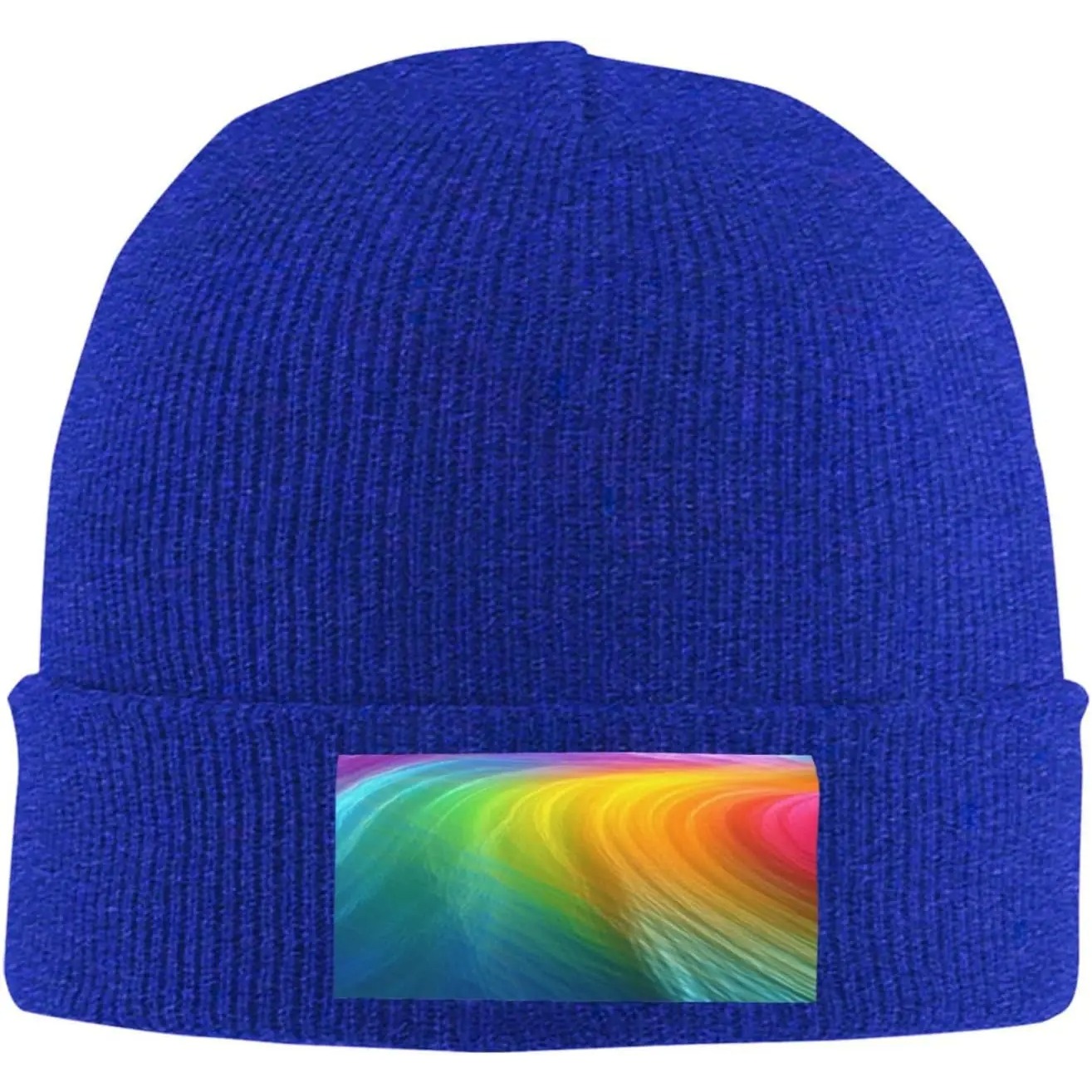 メンズビーニー、レディース冬用帽子、ニット帽、レインボーオー - Beanie Cuffed Knit のレビューと価格