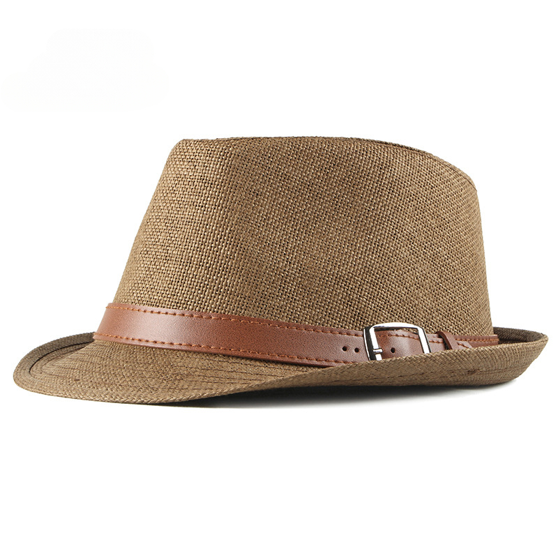 夏麦わら帽子男性韓国ファッション帽子女性サンバイザー英国レト - Fedora Hat Wool のレビューと価格