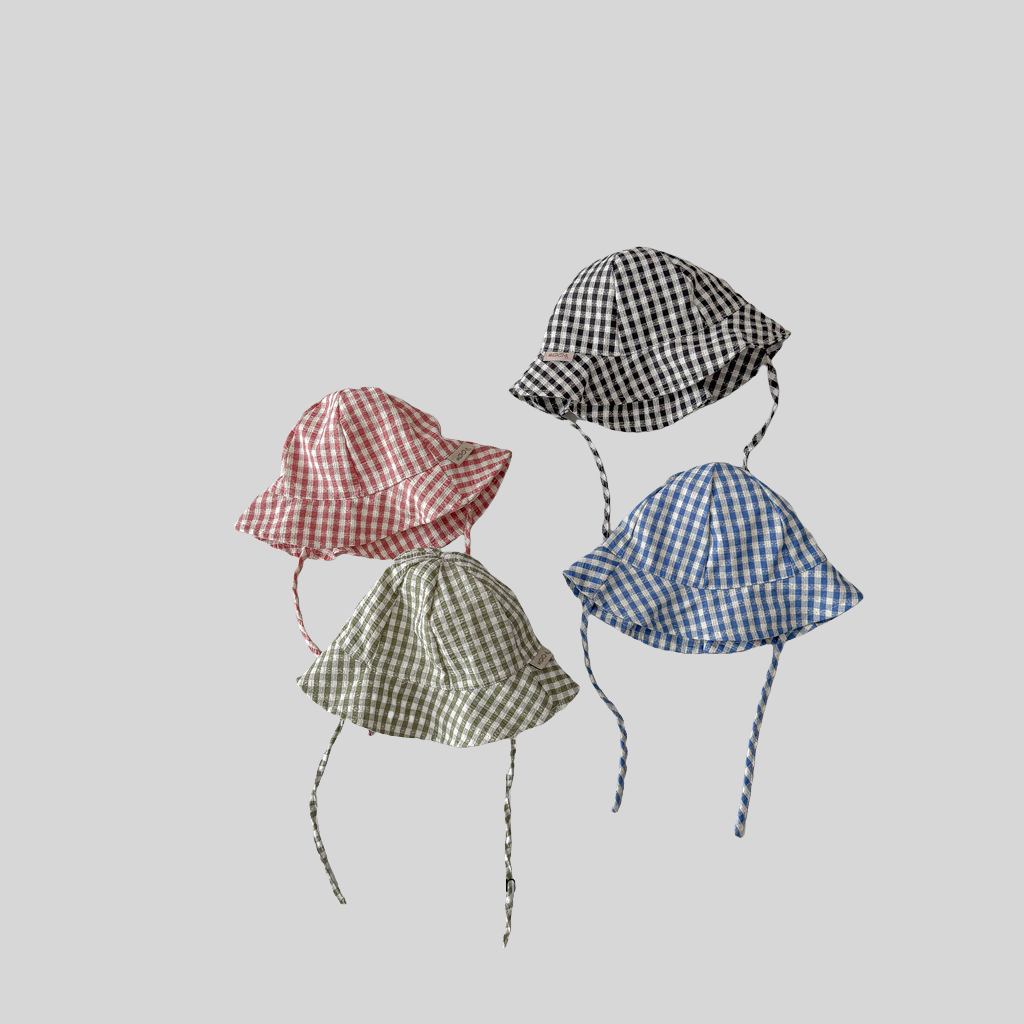 インスタイルチェック柄ベビーバケットハット春夏薄型つば広日よ - Sun Hat Wide Brim のレビューと価格