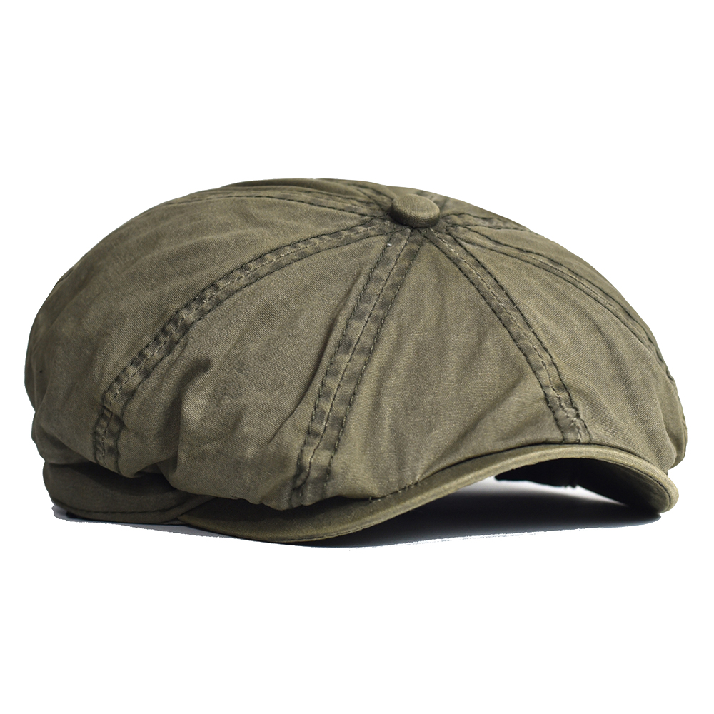 ウォッシュドコットンキャスケットキャップピーキー八角帽子ヴィ - Newsboy Cap Ivy のレビューと価格