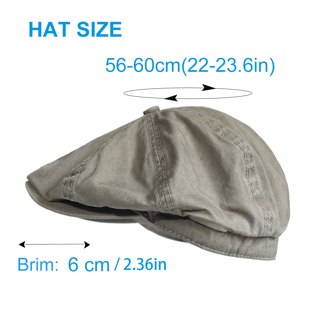 ウォッシュドコットンキャスケットキャップピーキー八角帽子ヴィ - Newsboy Cap Ivy のレビューと価格