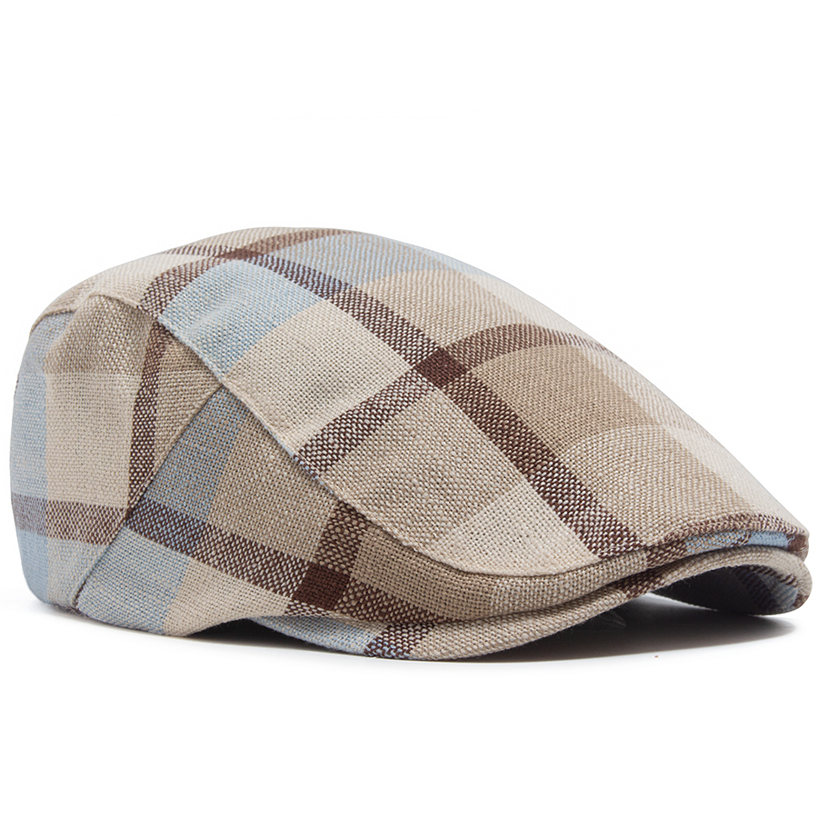 メンズ・レディース ヴィンテージ風 チェック柄 フラットキャ - Newsboy Cap Ivy のレビューと価格